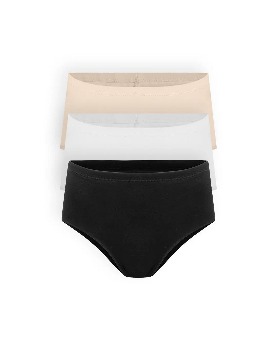 Trío de panties clásicos con control suave – Ref. 4056
