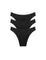 Pack de 3 panties tanga Diane & Geordi en algodón con encaje