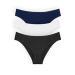 Pack de 3 panties tipo tanga Diane & Geordi con control abdominal
