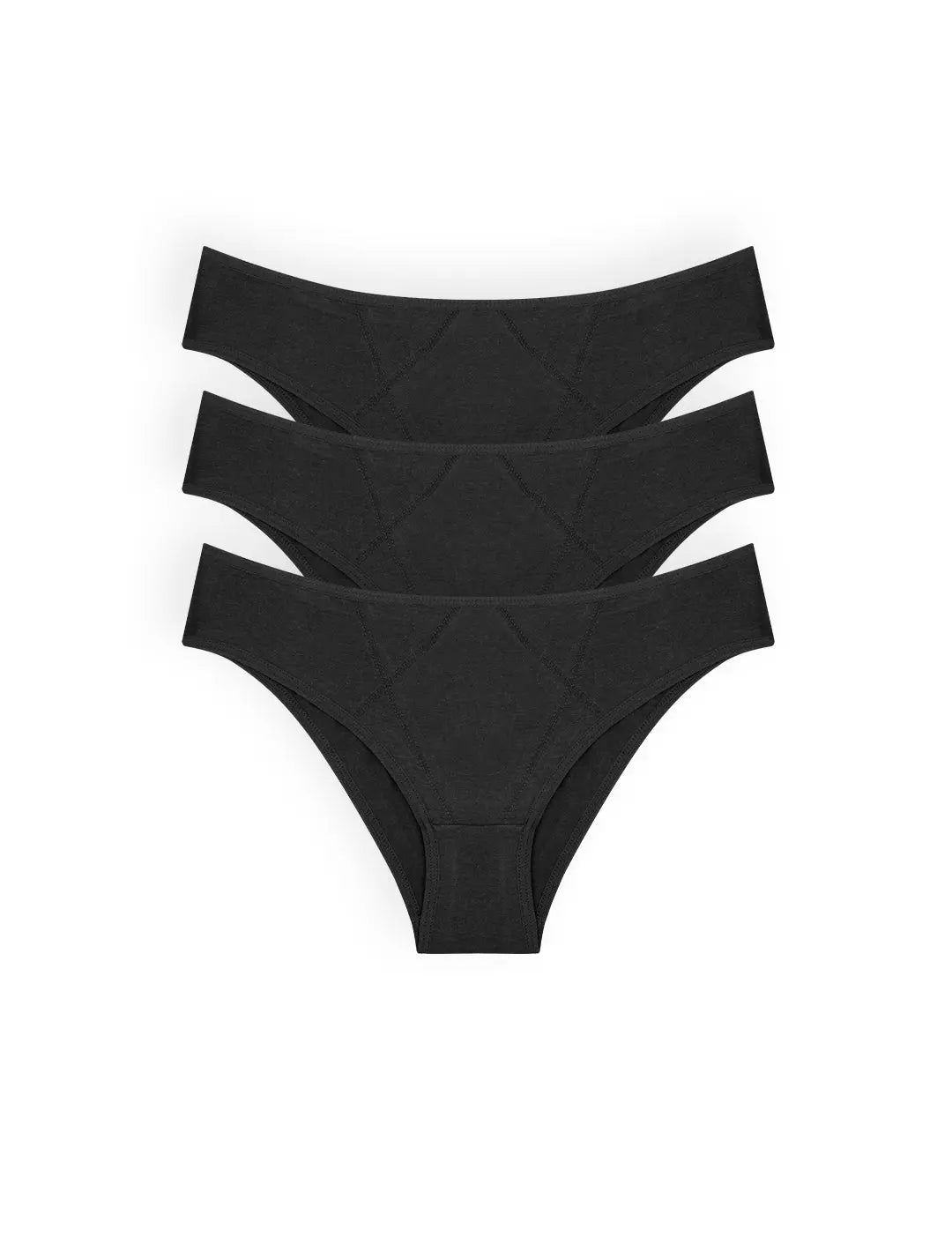 Pack de 3 panties tipo tanga Diane & Geordi con control abdominal
