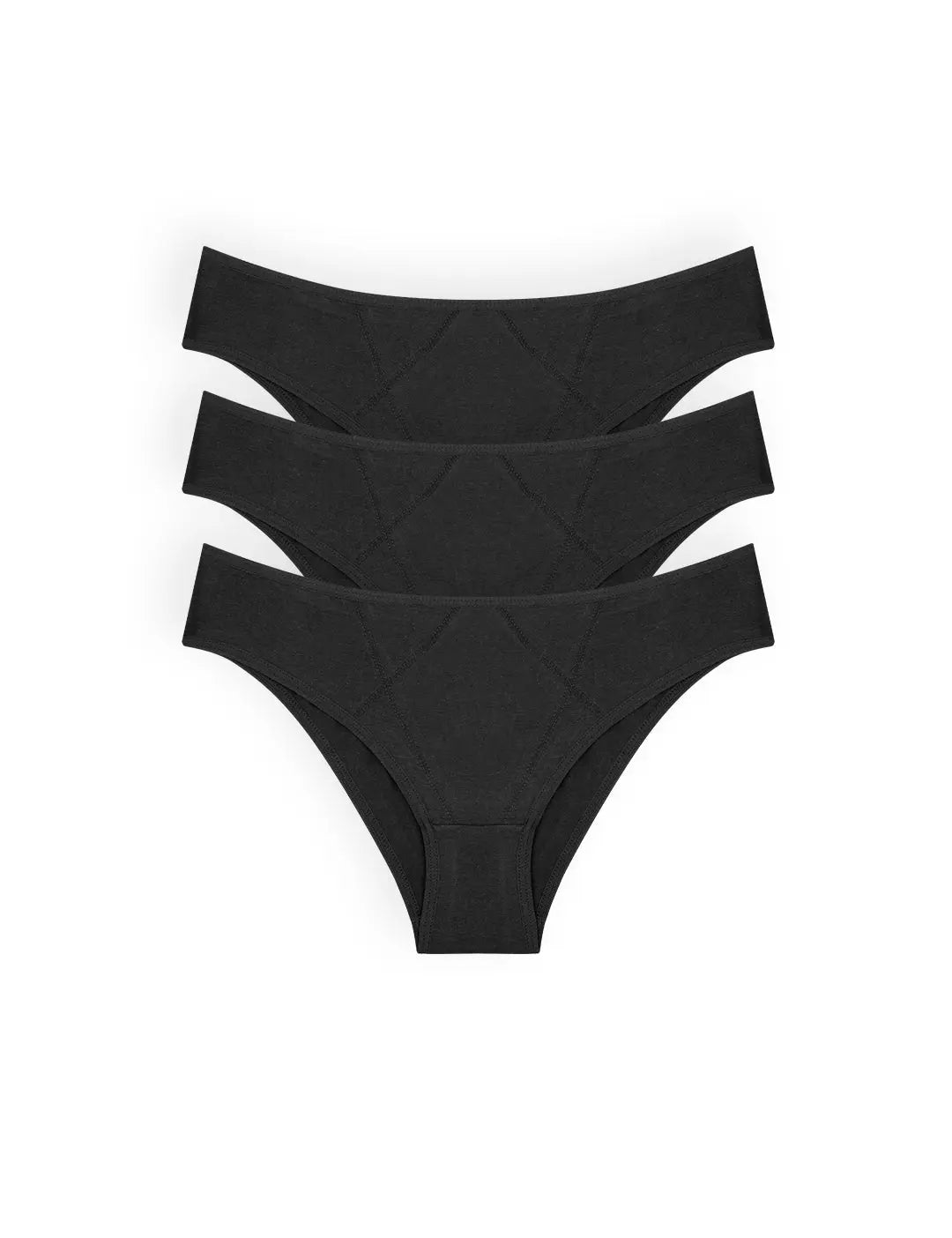Pack de 3 panties tipo tanga Diane & Geordi con control abdominal
