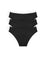 Pack x3 panty tanga en algodón peinado con mayor cubrimiento – Diane & Geordi, colores negros