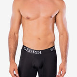 Bóxer largo Geordi con diseño ajustado y elástico contramarcado color negro