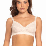 Vista posterior del brasier con alto cubrimiento y soporte, color piel