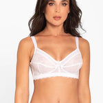 Vista posterior del brasier con alto cubrimiento y soporte, color negro