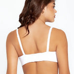 Brasier strapless Diane en microfibra con Powernet y elásticos antideslizantes, referencia 021899, color blanco