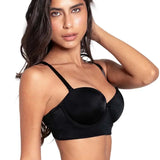Brasier strapless Diane en microfibra con Powernet y elásticos antideslizantes, referencia 021899, color negro