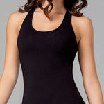 camiseta deportiva mujer algodón Diane&Geordi, color negro