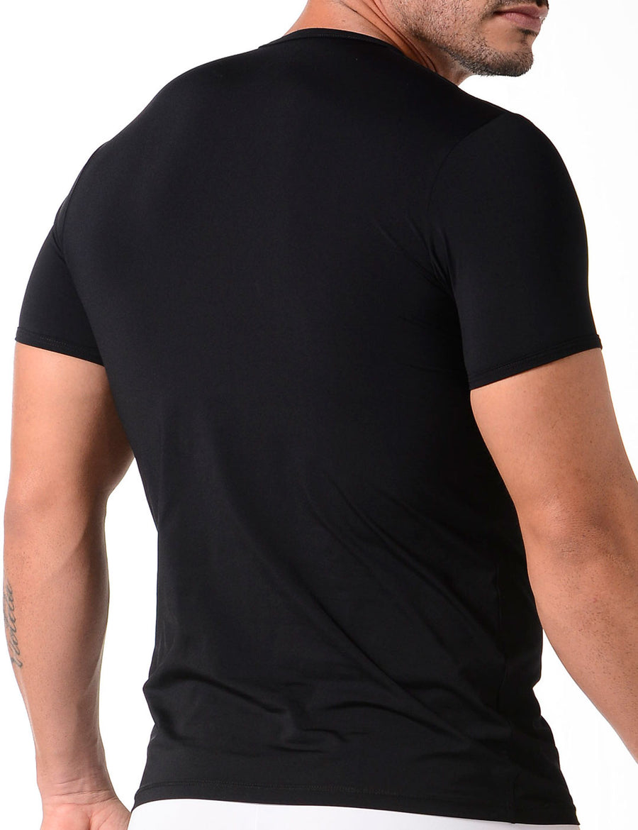 Camiseta cuello v manga larga de microfibra Geordi (4137) – Palacio del  Blumer