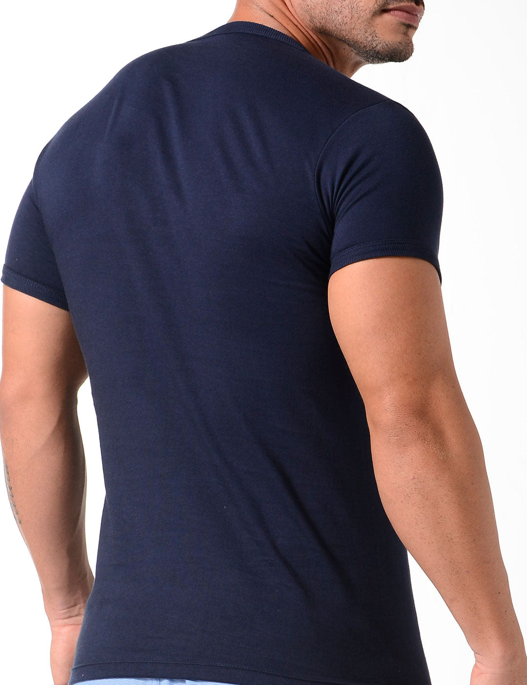 Camiseta cuello redondo de algodón peinado (2520)
