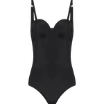 Vestido de baño enterizo con copa 3/4 y compresión en abdomen Diane & Geordi, color negro