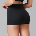 Panty sin costuras con cubrimiento total y refuerzo en algodón – Diane & Geordi, color negro, plano de espalda