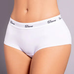 Panty cachetero deportivo en algodón – vista detalle colro blanco