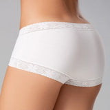 Panty cachetero unicolor con encaje – Diane & Geordi de espalda