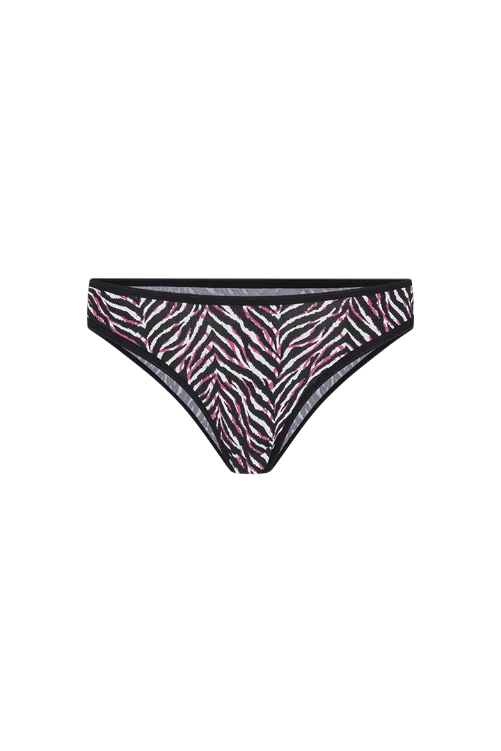 Panty tanga estampada de algodón (6318)